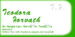 teodora horvath business card